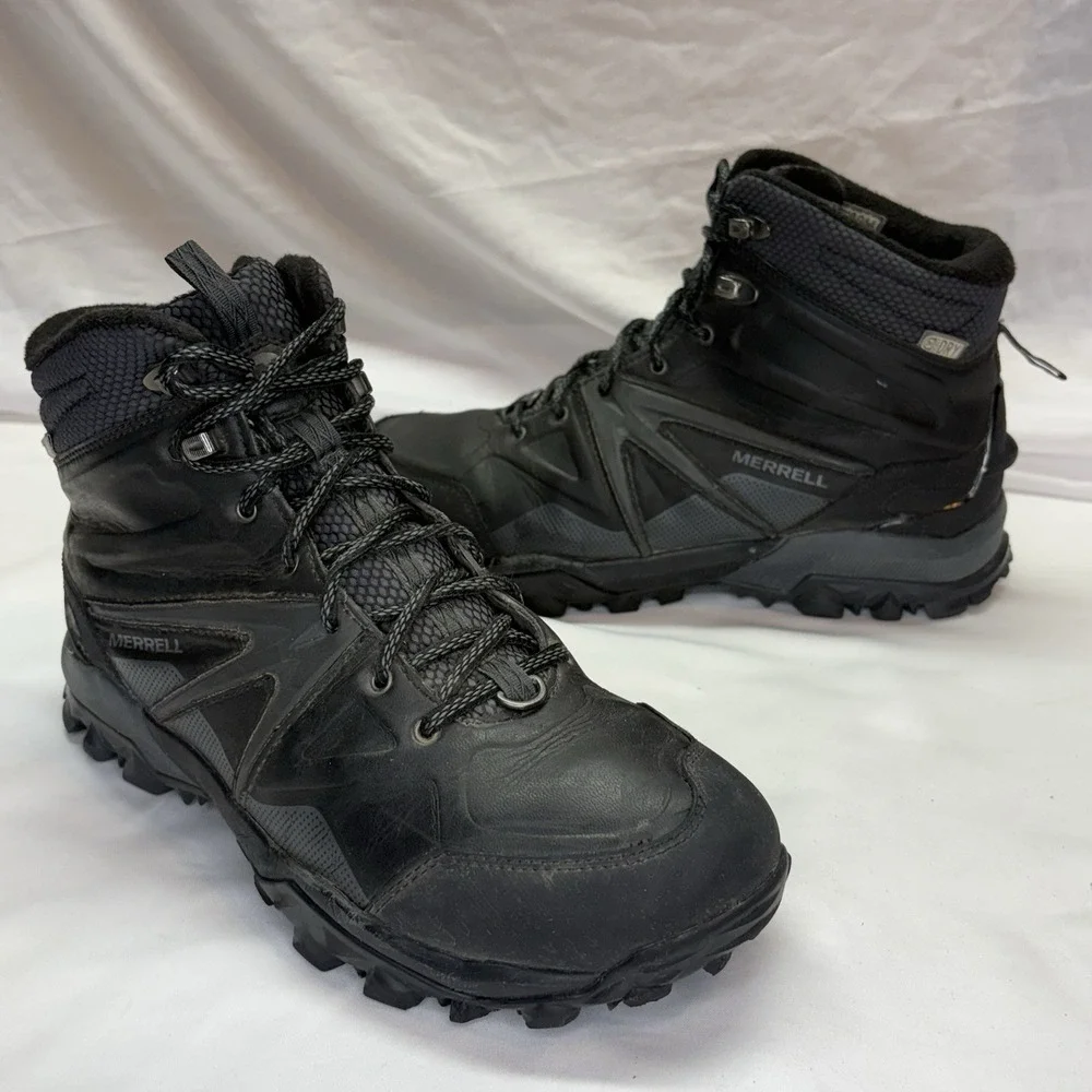 Merrell Mens Capra Glacial Ice+ Mid Boots Hiking Winter Snow Size 9